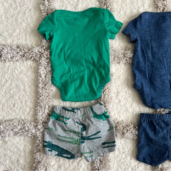 GAP Baby Matching Onesie and Short Set Bundle 3-6 month Boy - Picture 6 of 7